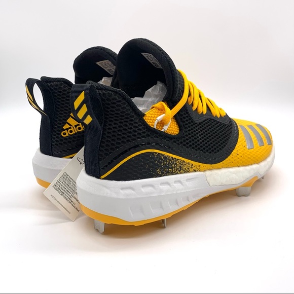 Adidas Mens Icon V Yellow Baseball Cleats main image 9